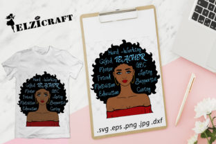Afro Girl Teacher Design: Premium Graphics for Crafts