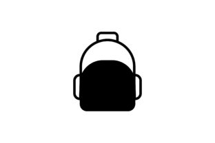 Black School Bag Icon Vector: Graphics & Icons Review