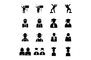 Career Job Icon Set: Vector Graphics for Sellers
