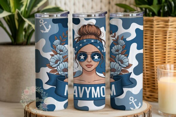 Patriotic Navy Mom Tumbler Wraps & Graphics Review
