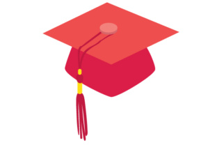 Red Graduation Cap for School Amp Crafts