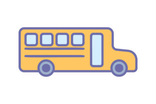 School Bus Liner Fill Icon Vector: Graphics & Icons Review