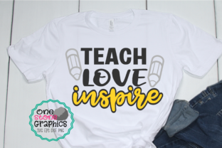 Teach Love Inspire Teacher Graphics for Crafts