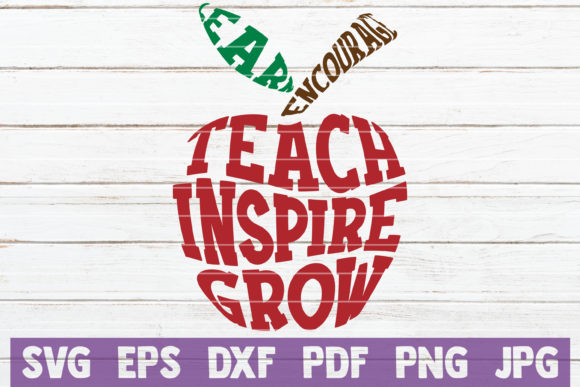 Teacher Apple Cut File: Premium Graphics for Crafts