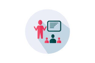 Teacher Teaching in Classroom Icon Review